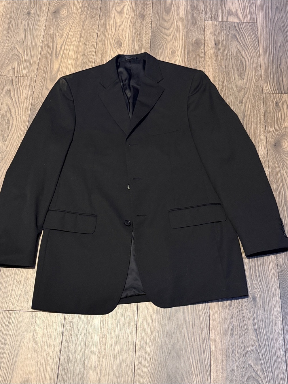 Pronto Uomo Black Men's Single-Breasted Sport Coat Blazer